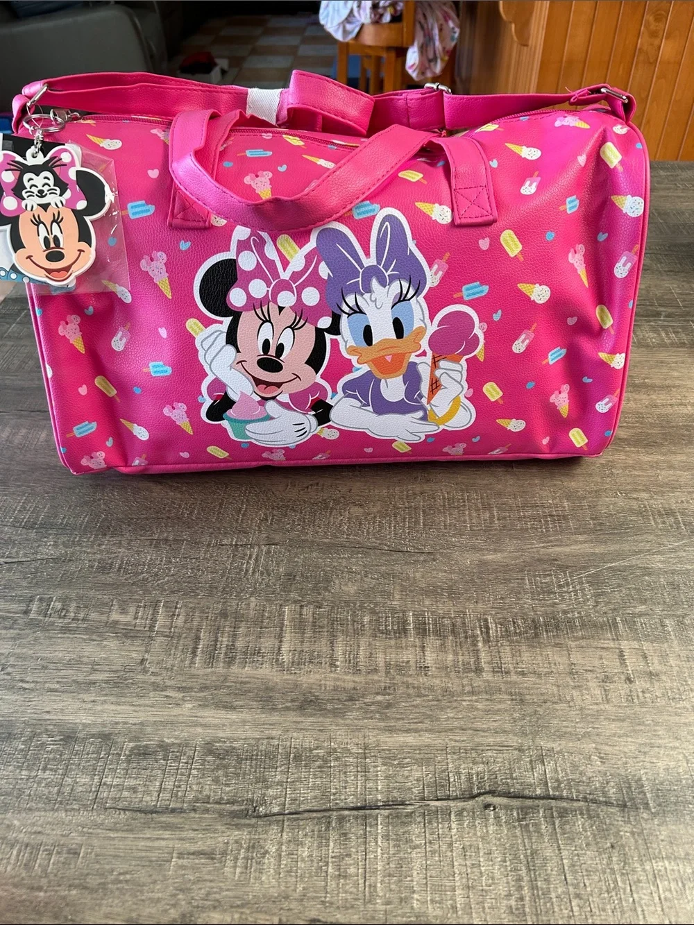 Disney Pink Minnie & Daisy Kids Duffel Bag